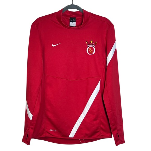 Nike Women's Dri-Fit Oklahoma FC Soccer Long Sleeve Training Pullover Top M - Picture 1 of 11
